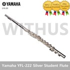 Yamaha Yfl-222 Silver Student Flute   Hard Case   Bag  next Version Of Yfl-221  