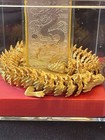 2018 Australia Gold Trim 1 Oz 999 Silver Dragon 1 Dollar Bu Perth Mint Bar   Dis