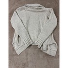 Vince Yak Wool Knit Open Front Rolled Collar Cardigan Womens Small Oatmeal