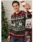 Christmas Reindeer Hoodie Sweater For Men Winter Ugly Xmas Pullover