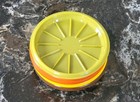 Vintage Tupperware Fall Harvest Colors Lids coasters Set Of 5  1313 - New Unused