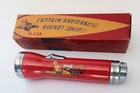 Captain Ray-o-vac Rocket Ship H-22 1950 s Space Flashlight Toy W original Box