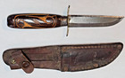 Vintage Helle Norway Knife High Carbon Edge With Leather Sheath