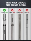 Azuno 1-3 16  30mm Shank Hex Clay Spade Shovel Bit Jack Demolition Hammer Gravel