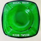 Vtg Regal Beer Emerald Green Glass Ashtray Promotional Memorabilia Rare