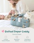 Baby Diaper Caddy Organizer  Quilted Nursery Storage Basket For Newborn Essen   