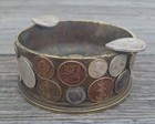 Wwii Trench Art Militaria  Brass Shell Casing Ww2 Ashtray 
