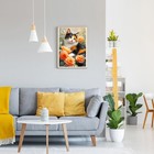 Gdyeeh Diy 5d Colorful Cat Diamond Art Kits  Round Full 12x16 Inches  Ucgd412 