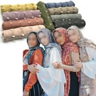 Women Cotton Hijab Scarf Printed Scarves Plain Headscarf Long Shawls Wrap Muslim
