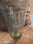 Two Antique Hand Blown And Etched Vessel  Nautical flower  Early 20th Century