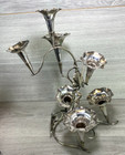 Art Nouveau Silver Plate Epergne Centerpiece C   F Birmingham Circa 1900