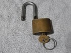 Vintage Wb Wilson Bohannon Brass Padlock Lock With Key Works 4 