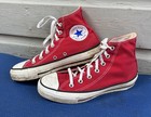 Vintage Converse All Star Made In Usa Red High Top 90s Chuck Taylor Men   s  5 5