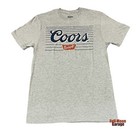 New Coors Banquet Beer 1873 Classic Logo Gray Men s Vintage T-shirt