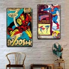 Metal Poster Wall Decoration Tin Sign Plaque Vintage Marvel Comic Book Heroes