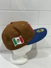 New Era 59fifty Mexico Beige red Fitted Baseball Cap Hat Size 7 3 8