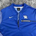Kentucky Wildcats Pullover Adult Medium Blue Nike Basketball 1 4 Zip Shirt Mens