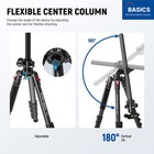 Neewer 64 5  Overhead Tripod With Ball Head  Phone Holder  22lb Max Load  Tp66