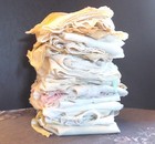 Antique Child   Large Dolls Clothes Lot Edwardian   Up Good   Cutter Whites Lace