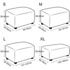 Washable Footstool Cover Removable Anti Slip Chair Cover Furniture Protector