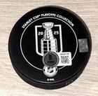 Sergei Bobrovsky Panthers Signed 2025 Sc Cup Champs Hockey Puck Beckett Coa