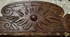 Antique Salvage Oak Wood Door Pediment Header Molding Crafter 19 25    Long Diy