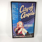 Framed City Of Angels 1989 Original Broadway Poster Window Card Cy Coleman 14x22