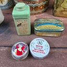 Vintage Decorative Tin Lot Mixed Os Multicolor Fair Floral Advertising Tea 8pc