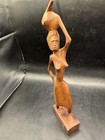 African Carved Wood Figure  Tribal Folk Art 10 5   -11    Tall 