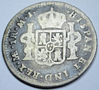 1776 Spanish Peru 1 Reales Genuine 1700 s Us Colonial Pirate Treasure Coin