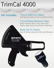 Trimcal 4000 Body Fat Caliper Kit Black White Dual Spring Body Measuring Tape