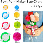 Pom Pom Maker  4 Sizes Pompom Maker Tool Set For Fluff Ball Weave Diy Wool Yarn