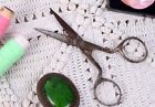 Vintage Iron Tailors Scissors Needlework Old Multipurpose Sewing Tool  G47-223