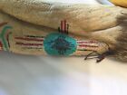 Authentic Native American Handmade Hand Painted Elkskin Arrow Quiver