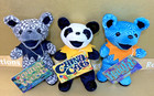Grateful Dead Bears Lot 1998 August West haight china Cat Lot Of 3 With Tags