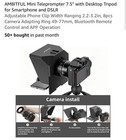 Ambitful T1 Smartphone  Dslr Teleprompter With Desktop Tripod