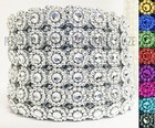 4  X 10 Yards  30 Feet  Flower Mesh Rhinestone Ribbon Wrap For Wedding  Party  