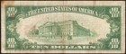 1929  10 Dollar Bill Brown Seal Bank Note Old Paper Money National Currency