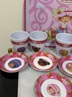 2003 Strawberry Shortcake Cup Lot Of 11 Mini 8cm Cups Plates   Tray Rare