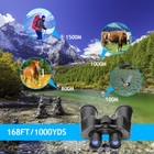 Outdoor Travel Compact Fold Telescope Binoculars 180x100 Zoom Hunting Day night