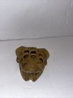 Vintage Stone Mother Frog Soapstone Heavy Green Art Hand Carved Decor Reptile Ng