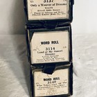 Set Of 3 Antique Qrs Player Piano Music Rolls Home Decor Crafts
