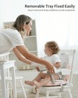 New Grey Portable Baby Booster Seat With Tray  Foldable Travel High Chair