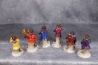 Rare Antique Hochst Anthropomorphic Porcelain Frog Band Orchestra Set Of 6