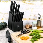 Hunter dual 15 Pcs Black Knife Sets - Black