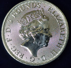 2023 Britannia Queen Elizabeth 1 Oz Silver Bu 2 Pounds Trident Marked Last Year