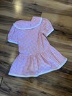 Vintage Girls Pink And White Sailor Inspired Dress - Size 4t