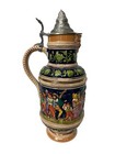 S  P  Gerz Stein W  Germany  carousers  3 0 L W  Pewter Lid 16 5    Tall No  403