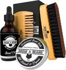 Beard Brush  Beard Comb  Beard Oil    Beard Balm Grooming Kit For Men s Care    