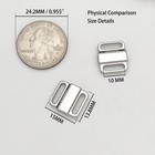 3 8  Front Bra Closure Making replacement Part Swimsuit Clip Bikini Connector